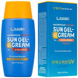 Солнцезащитный гель-крем с гиалуроновой кислотой L.Sanic Sun Expert Hyaluronic Acid Waterproof Cooling Sun Gel-Cream SPF 50/PA++++