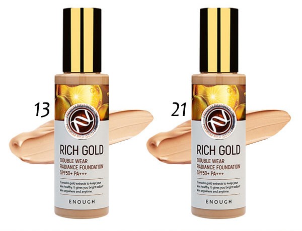 Тональная основа с золотом ENOUGH Rich Gold Double Wear Radiance Foundation