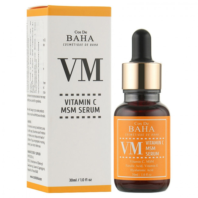 Сыворотка для лица с витамином С и МСМ комплексом COS DE BAHA Vitamin C MSM Serum  - фото