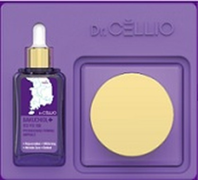 Набор уходовый для лица с бакучиолом DR.CELLIO Plus PEONGCHANG BAKUCHIOLE FIRMING cream+ampoule serum - фото