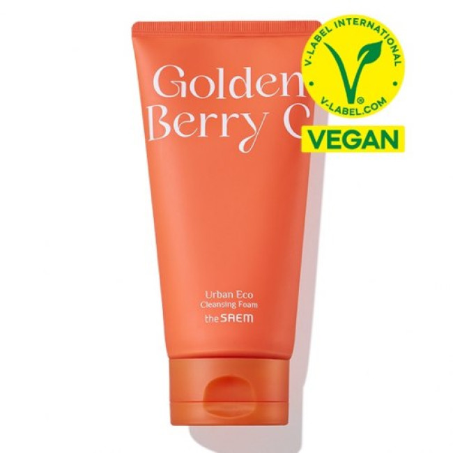 Пенка для лица с экстрактом физалиса The Saem Urban Eco Golden Berry C Cleansing Foam - фото