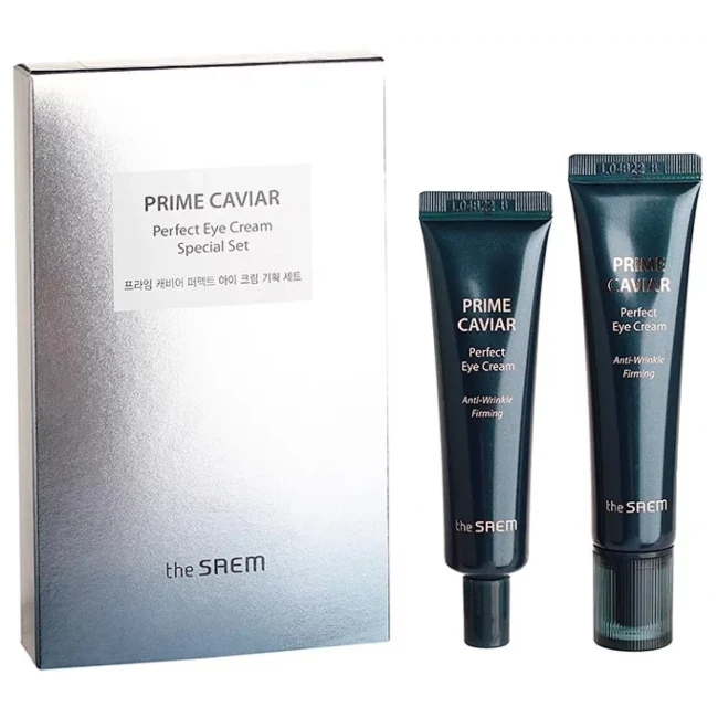 Крем для кожи вокруг глаз с экстрактом черной икры The Saem  PRIME CAVIAR Perfect Eye Cream Special Set - фото
