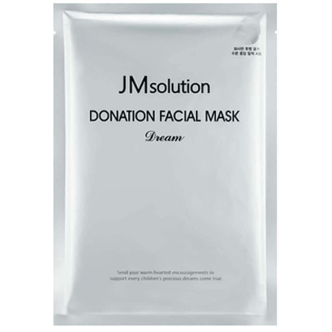 Тканевая маска для осветления кожи с пептидами JMsolution Donation Facial Mask Dream - фото