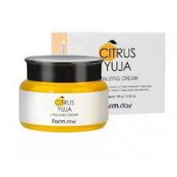 Крем для лица с экстрактом юдзу FARMSTAY CITRUS YUJA VITALIZING MOISTURE CREAM - фото