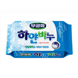 Мыло хозяйственное белое MUKUNGHWA White Laundry Soap  - фото